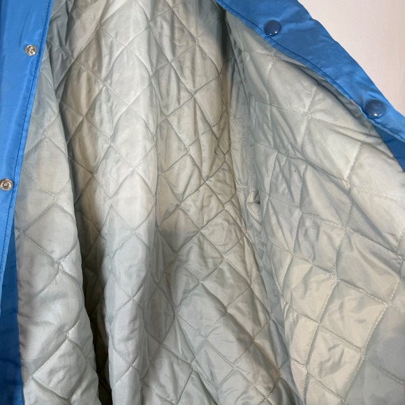 ASW Jackets Super Wash Car Wash Bomber Jacket Blue Quilted Lined Snap Front USA - Picture 7 of 12